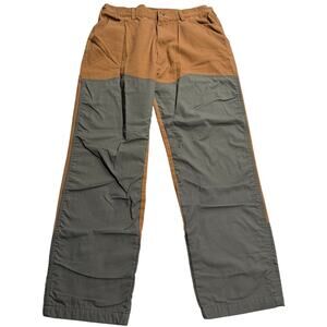 Browning Double Knee Work Pants Mens 38 x 32 Burnt Orange Gray 30212232 FW1803